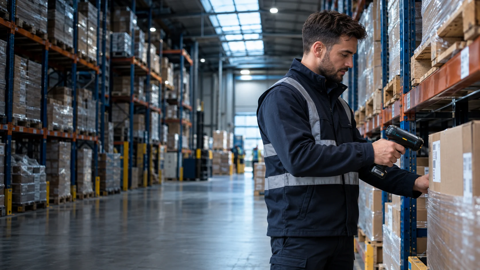 Illustrative warehouse scanning workflow